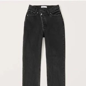 Abercrombie & Fitch Jeans High Rise Dad Jean with criss cross waste